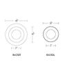 WAC Lighting R3CRDL-WT Oculux Architectural 3.5" LED Round Open Reflector Invisible Trim, White view 2