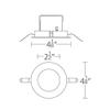 WAC Lighting R2ARWT-A827-WT Aether 2in Round Wall Wash Light Engine Trim & LED, White view 3