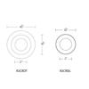 WAC Lighting R3CRDT-HZWT Oculux Architectural 3.5" LED Round Open Reflector Trim, Haze White view 2