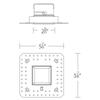 WAC Lighting R2ASDL-S840-WT Aether 2in Square Invisible Light Engine Trim & LED, Spot Beam-17 Degrees, White view 3