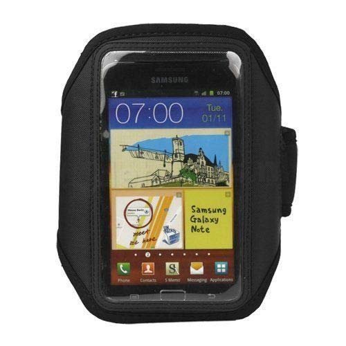 yan Black Neoprene Sports Running Armband Case for Samsung Galaxy Note 5 4 Edge 3 2