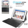 ProCase Keyboard Case for iPad 9.7 2018/2017, Slim Shell Lightweight Smart Cover with Magnetically Detachable Wireless Keyboard for Apple iPad 9.7 Inch Black view 2