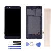JayTong LCD Display & Replacement Touch Screen Digitizer Assembly with Free Tools for L-G K8 2017 X240 Dual SIM Black with Frame view 1