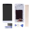 JayTong LCD Display & Replacement Touch Screen Digitizer Assembly with Free Tools for L-G G3 Mini D722 D724 D725 D728 White with Frame view 1