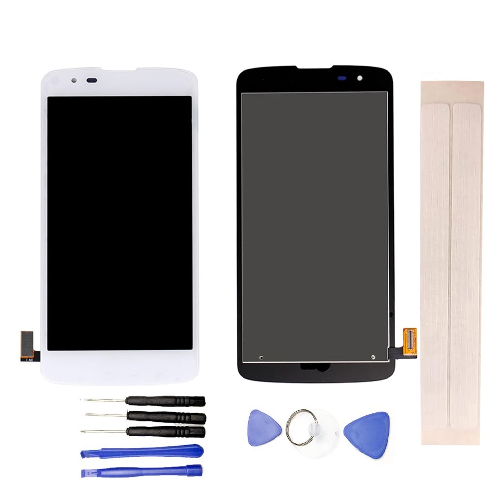 JayTong LCD Display & Replacement Touch Screen Digitizer Assembly with Free Tools for L-G K8 LTE US375 K373 K350 K371 White