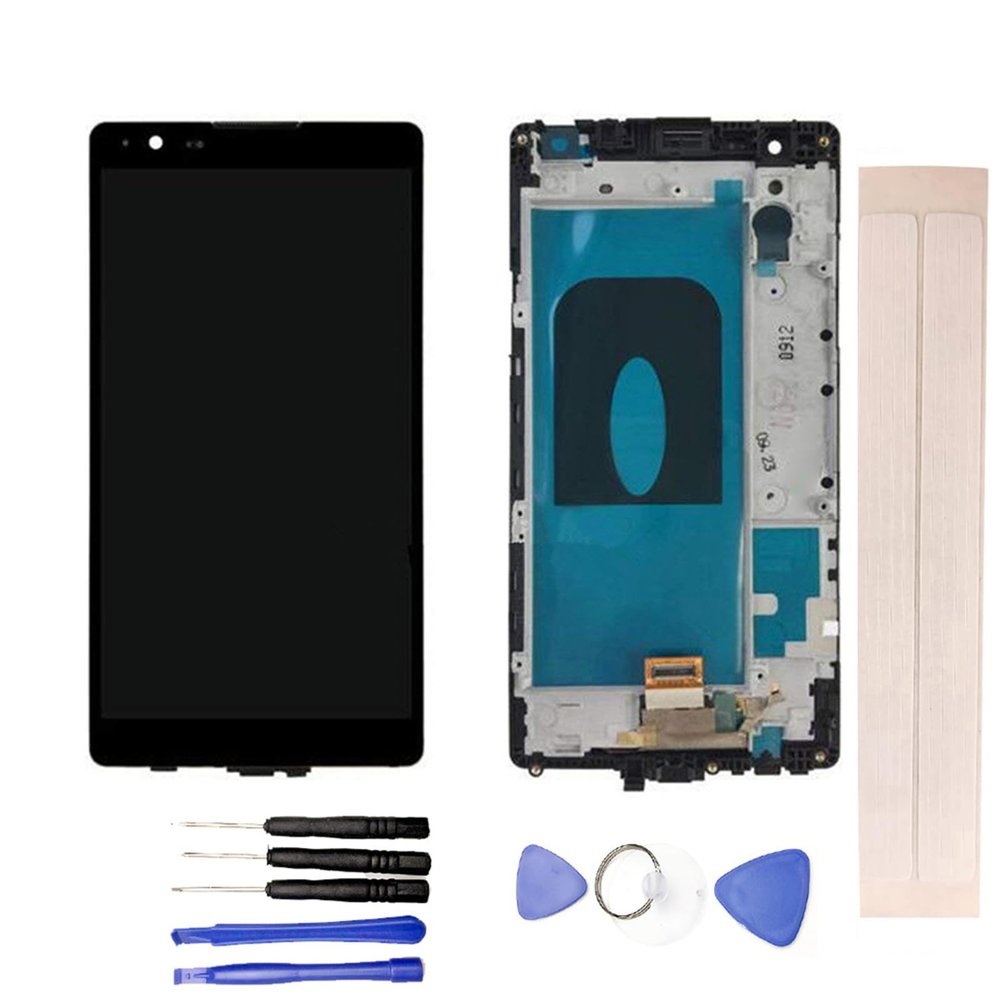 JayTong LCD Display & Replacement Touch Screen Digitizer Assembly with Free Tools for L-G X Power LS755 K220 K210 US610 Black with Frame