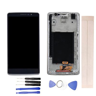 JayTong LCD Display & Replacement Touch Screen Digitizer Assembly with Free Tools for L-G G4 Stylus H540 H542 LS770 H631 H635 Black with Frame