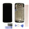JayTong LCD Display & Replacement Touch Screen Digitizer Assembly with Free Tools for L-G Nexus 4 E960 Black with Frame view 1