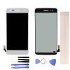 JayTong LCD Display & Replacement Touch Screen Digitizer Assembly with Free Tools for L-G K8 2017 M210 MS210 US215 Silver view 1