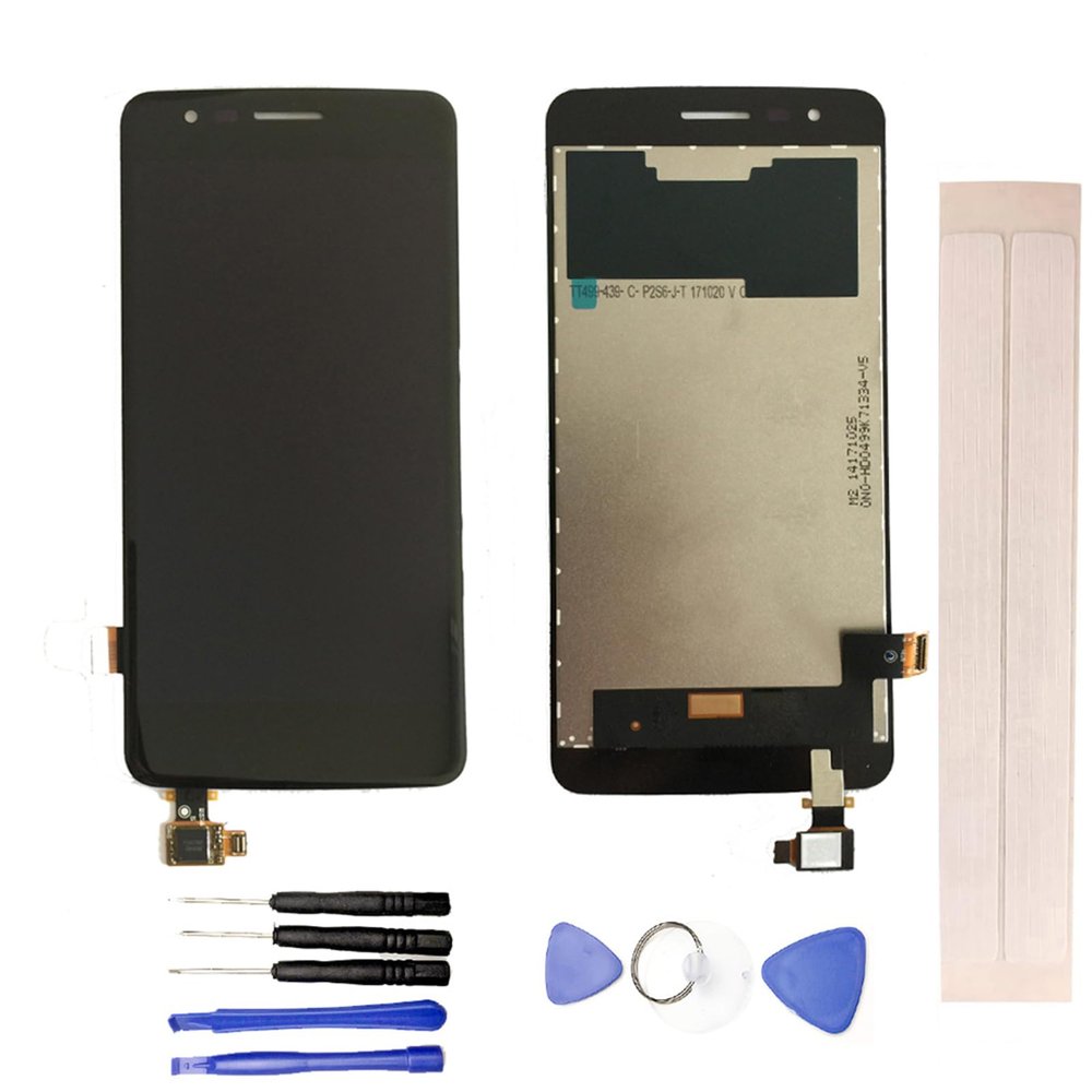 JayTong LCD Display & Replacement Touch Screen Digitizer Assembly with Free Tools for L-G K8 2017 X240 Dual SIM Black