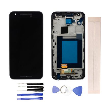 JayTong LCD Display & Replacement Touch Screen Digitizer Assembly with Free Tools for L-G Nexus 5X H790 H791 H795 Black with Frame