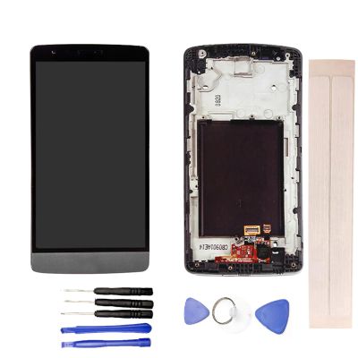 JayTong LCD Display & Replacement Touch Screen Digitizer Assembly with Free Tools for L-G G3 Mini D722 D724 D725 D728 Black with Frame