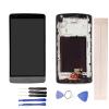 JayTong LCD Display & Replacement Touch Screen Digitizer Assembly with Free Tools for L-G G3 Mini D722 D724 D725 D728 Black with Frame view 1