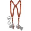 C Coiro Camera Harness for 2 Cameras  Dual Shoulder Leather Camera Strap  Double Camera Harness for DSLR/SLR, Camera Straps for Photographers of All Levels, Standard Straps/Color Tan view 1