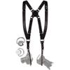 C Coiro Camera Harness for 2 Cameras  Dual Shoulder Leather Camera Strap  Double Camera Harness for DSLR/SLR, Camera Straps for Photographers of All Levels, Standard Straps/Color Black view 1