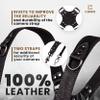 C Coiro Camera Harness for 2 Cameras  Dual Shoulder Leather Camera Strap  Double Camera Harness for DSLR/SLR, Camera Straps for Photographers of All Levels, Standard Straps/Color Black view 3