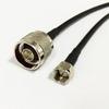 N Type Male Plug to F Type Male Pigtail Cable RG58 50cm New Ships Quickly from USA view 1