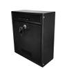 FixtureDisplays Black Outdoor Drop Box Locking Drop Box, Wall Mounted Mailbox, Suggestion Box 11119-BLACK-NPF view 1