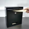 FixtureDisplays Black Outdoor Drop Box Locking Drop Box, Wall Mounted Mailbox, Suggestion Box 11119-BLACK-NPF view 2