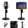 Accessory Basics Universal Tablet/Smartphone 3 in 1 Metal Base CounterTop Table DoorDash Postmate Grubhub Uber Eats Mount Stand for 6 to 13" Screen Tablets and Smartphones view 3