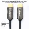 DTECH Ultra Slim 150 Feet Fiber Optic HDMI 2.0 Cable 4K 60Hz 18Gbps for in-Wall Installation 150ft Projector Laptop Computer Monitor TV Camera (46 Meters) view 3