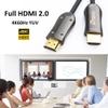 DTECH Ultra Slim 150 Feet Fiber Optic HDMI 2.0 Cable 4K 60Hz 18Gbps for in-Wall Installation 150ft Projector Laptop Computer Monitor TV Camera (46 Meters) view 4
