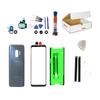 MD0410 Screen Repair Kit Compatible with Samsung Galaxy S9 G960 - Front Outer Glass Lens, Back Cover with Camera Lens Cover Replacement (Coral Blue) view 1