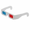 50 Pairs - Flat- 3D Glasses Red and Cyan White Frame Anaglyph Cardboard (Set of 50) view 4