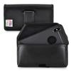 Turtleback Holster Designed for iPhone 11 Pro Max (2019) and iPhone Xs MAX (2018) Belt Case Black Leather Pouch with Executive Belt Clip, Horizontal view 1