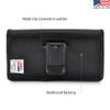 Turtleback Holster Designed for iPhone 11 Pro Max (2019) and iPhone Xs MAX (2018) Belt Case Black Leather Pouch with Executive Belt Clip, Horizontal view 2