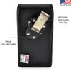 Turtleback Belt Case Designed for iPhone 11 Pro Max (2019) and iPhone Xs MAX (2018) Vertical Holster Black Leather Pouch with Heavy Duty Rotating Belt Clip, view 2