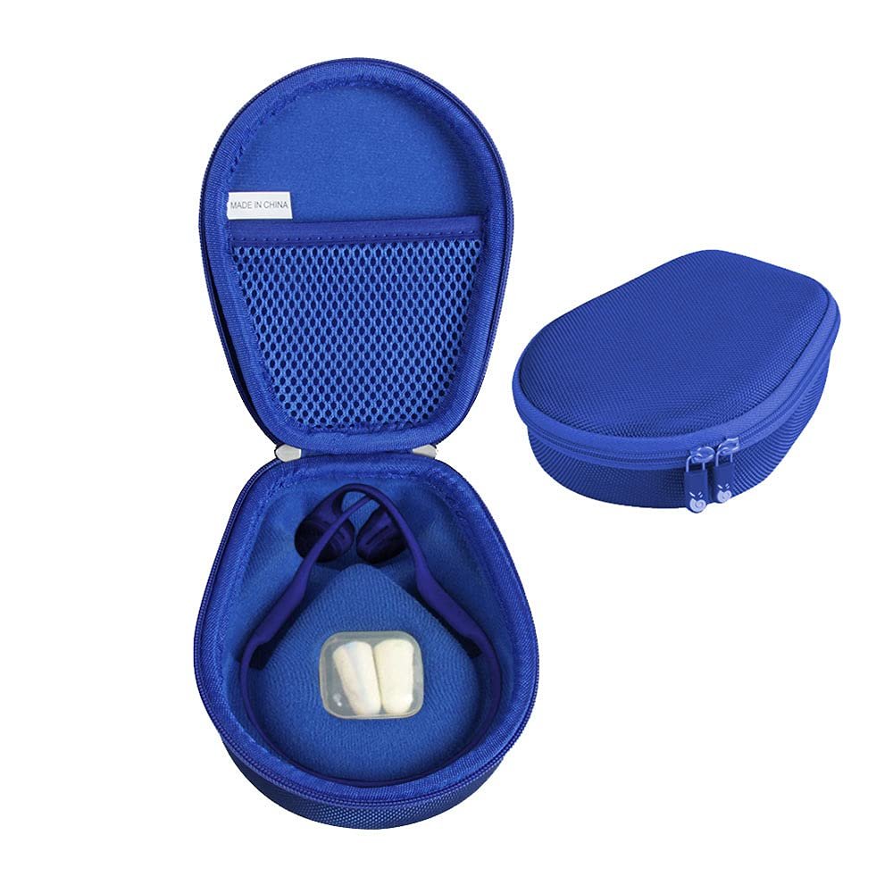 Hermitshell Case for AfterShokz Trekz Air/AfterShokz Aeropex/Titanium Mini/Shokz OpenRun Pro/SHOKZ OpenRun Pro 2 Open Ear Wireless Bone Conduction Headphones AS650 / AS800 (Ocean Blue)(Only Case)