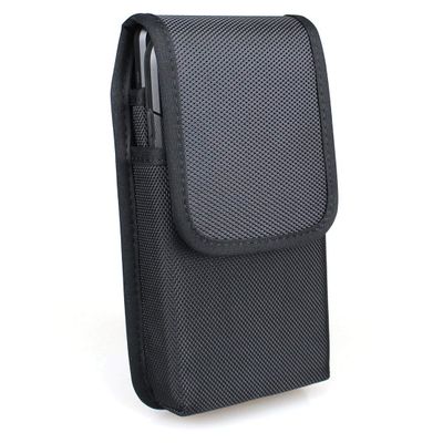 aubaddy Nylon Dual Phone Holster for iPhone (17 16 15) Pro Max/Plus/iPhone (16 15 14) Pro/Galaxy (S25 S24 S23) Plus, Black