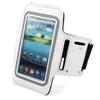 Armband Sports Gym Workout Cover Case Arm Strap Jogging Band Neoprene White for Straight Talk Samsung Galaxy Luna Pro (S327VL) - Straight Talk Samsung Galaxy S3 (SCH-S960L) view 2