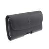 Black Leather Phone Case Side Cover Belt Holster Clip for LG Q7 Plus (Q7+) view 1