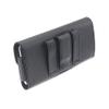 Black Leather Phone Case Side Cover Belt Holster Clip for LG Q7 Plus (Q7+) view 3