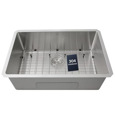 Nantucket Sinks SR3018 30-Inch Small Radius Rectangle Stainless Steel Undermount Kitchen Sink