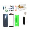 MD0410 Repair Kit Compatible for Samsung Galaxy S9 Plus G965 - Front Outer Glass Lens + Back Cover + Camera Lens Flash Cover Replacement (Coral Blue) view 1