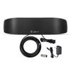 ANTOP Radio Antenna, Indoor Amplified AM FM Antenna 50 Miles Multi-Directional Reception for Stereo Radio Audio Signals, Built-in Amplifier Signal Booster and 4G LTE Filter view 1
