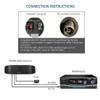ANTOP Radio Antenna, Indoor Amplified AM FM Antenna 50 Miles Multi-Directional Reception for Stereo Radio Audio Signals, Built-in Amplifier Signal Booster and 4G LTE Filter view 2