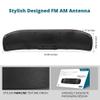ANTOP Radio Antenna, Indoor Amplified AM FM Antenna 50 Miles Multi-Directional Reception for Stereo Radio Audio Signals, Built-in Amplifier Signal Booster and 4G LTE Filter view 3