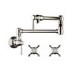 AXOR 16859831 Montreux 8-inch Tall 2-Handle Pot Filler with 360-Degree Swivel in Polished Nickel view 1