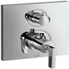 AXOR Citterio Modern Clean Volume and Auto Temperature Control 2-Handle 7-inch Wide Thermostatic Shower Trim for Rough-in Valve with Diverter in Chrome, 39720001 view 1