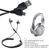 Aquelo QC35 Replacement Charger Cable Cord Compatible for Bose QUIETCOMFORT35 QC35II QC25 QC20 SoundLink II Over-Ear Wireless Headphones (Black) view 3