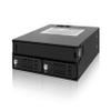 ICY DOCK Full Metal 2 Bay 2.5" SAS/SATA HDD & SSD Backplane Cage with Slim ODD Tray and Locking Trays for External 5.25" Bay | ToughArmor MB994IKO-3SB view 1