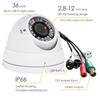 Analog CCTV Camera HD 1080P 4-in-1 (TVI/AHD/CVI/CVBS) Security Dome Camera Outdoor, 2.8mm-12mm Manual Focus/Zoom Varifocal Lens, Weatherproof Metal Housing 36 IR-LEDs Day & Night Monitoring (White) view 2