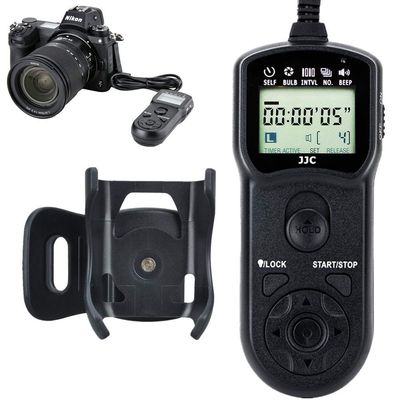 JJC Intervalometer Timer Remote Control Shutter Release for Nikon Z6II Z7II Z6 Z7 Z5 D780 D750 D7500 D7200 D7000 D5600 D5500 D5300 D5200 D5100 D5000 D3300 D3200 Coolpix P1100 P7800 P7700 P1000