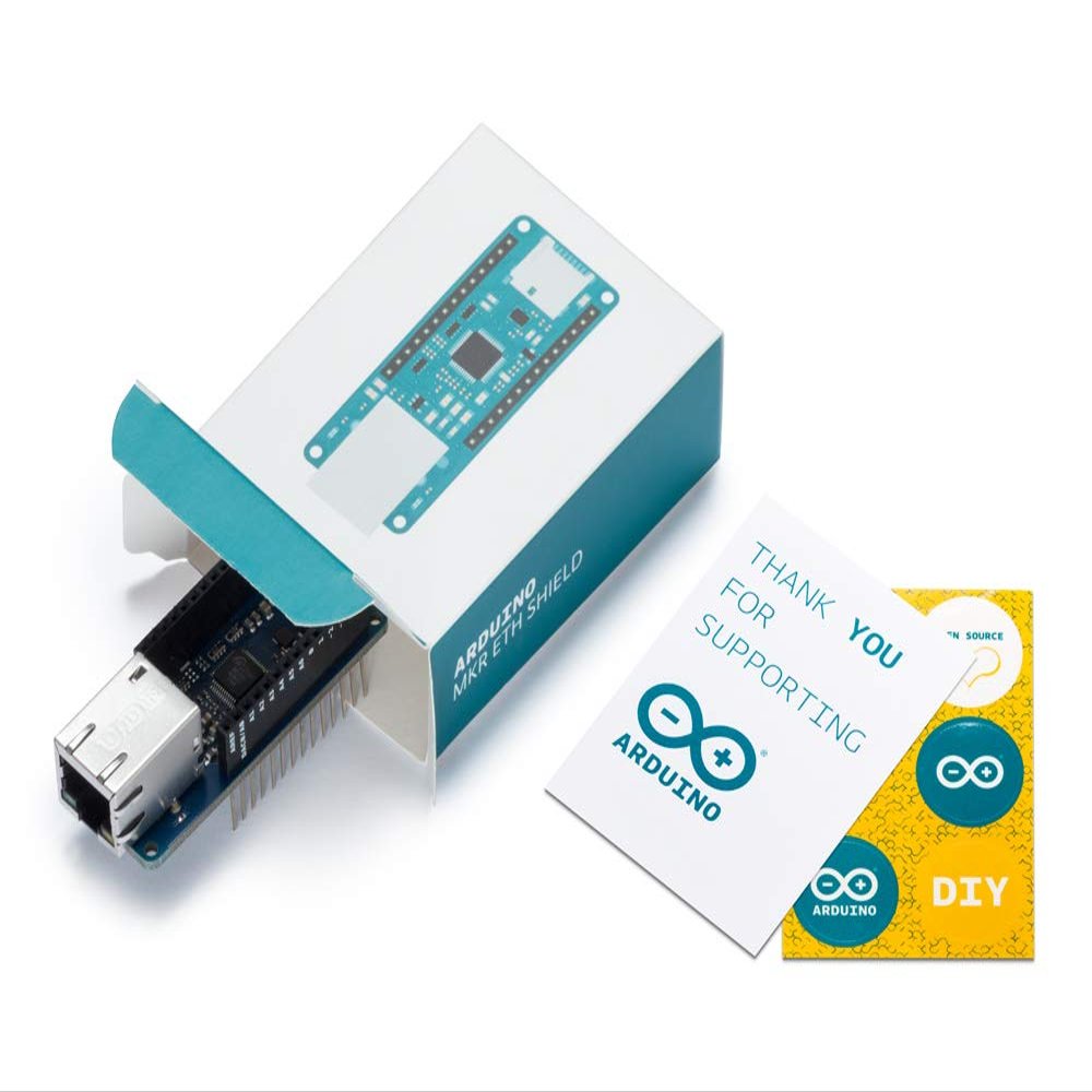 Arduino MKR ETH Shield [ASX00006] - Ethernet Connectivity Shield for Arduino MKR Boards | Ideal for IoT, Networking, and Remote Control Applications