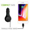 Cellet Retractable iPhone Car Charger with Lighting Cable (Apple MFI Certified) 10-Watt Compatible with iPhone 14 Pro Max Plus mini SE 13 12 11 Xr Xs X 8 7 6 5 iPad, iPad Pro, iPad Air, iPad mini view 4