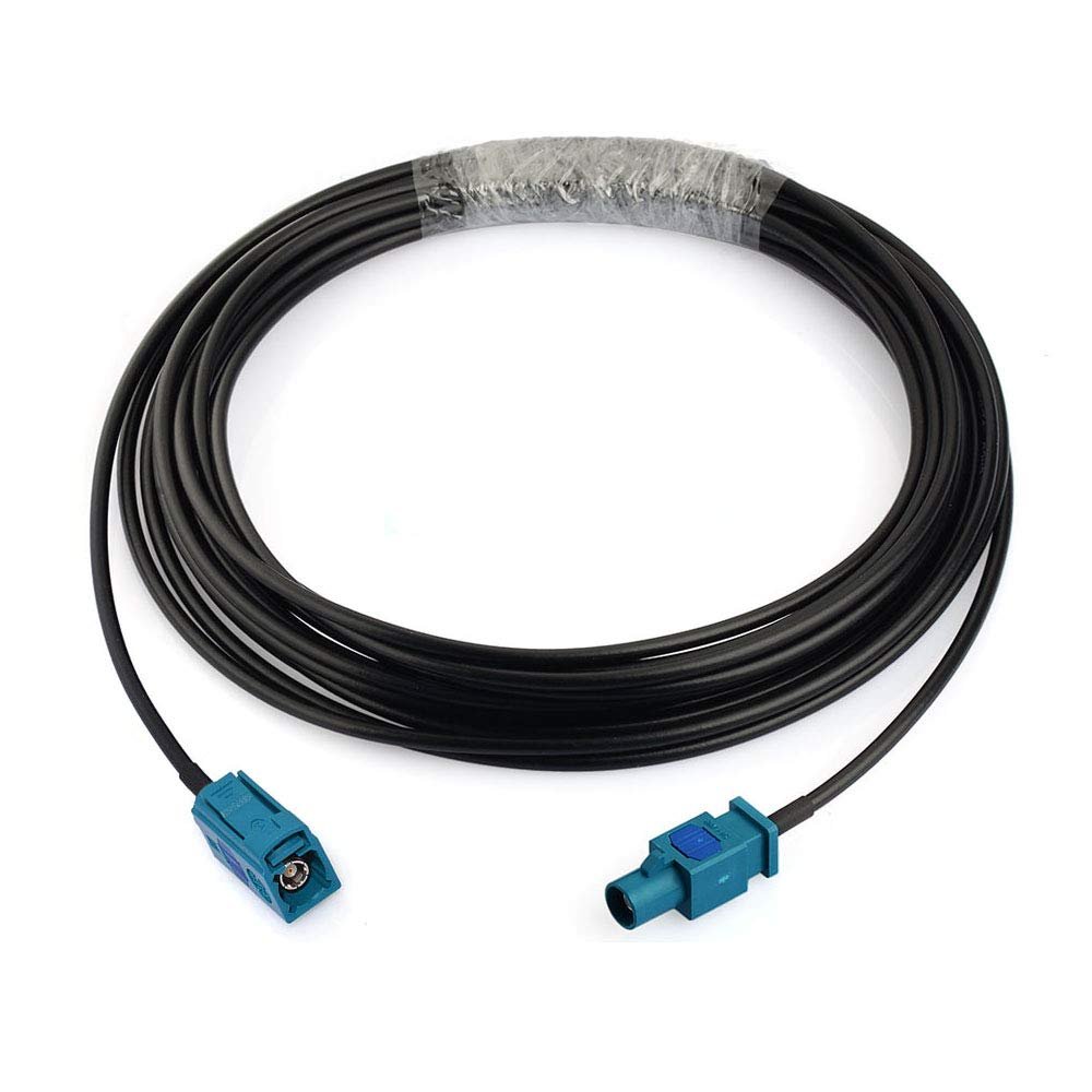 Bingfu Fakra Z Female to Male Vehicle Antenna Extension Cable 5m 16.5 feet for Car Stereo Android Head Unit GPS Navigation FM AM Radio Sirius XM Satellite Radio 4G LTE TEL Telematics Bluetooth Module